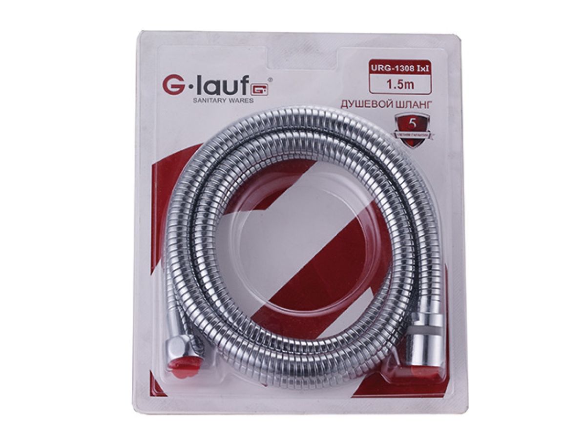 шланг душевой в блистерной упаковке 1/2"х1/2" 200 см urg-1308 g.lauf urg-1308ii200 от BTSprom.by