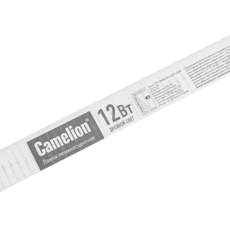 Лампа люминесцентная FT4-12W/54 12Вт T4 6500К G5 Camelion 3371 фото в каталоге от BTSprom.by