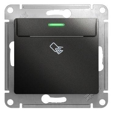 выключатель карточный 1-кл. 1мод. сп glossa 10а ip20 (сх. 6) механизм антрацит se gsl000769 от BTSprom.by