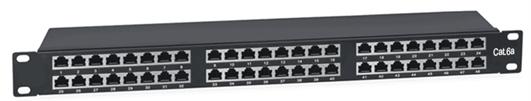 патч-панель высокой плотности 19дюйм48хrj-45 stp cat.6a 1u suprlan 10-0454 от BTSprom.by