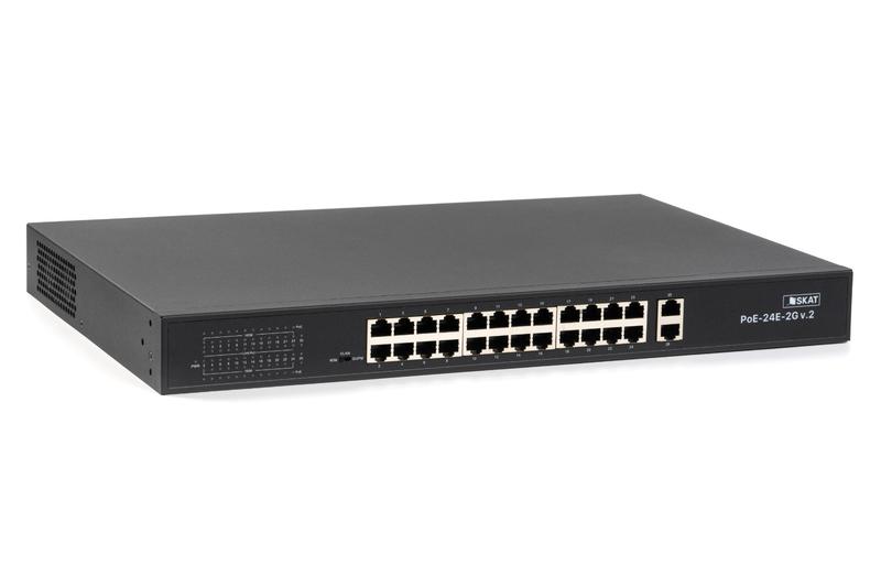 коммутатор skat poe-24e-2g v.2 poe plus 250вт порты: 24-ethernet 2-uplink бастион 4077 от BTSprom.by