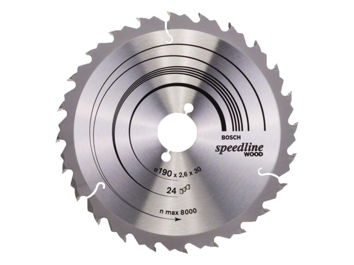 диск пильный 190х30 мм 24 зуб. по дереву speedline wood bosch (переменный зуб) 2608640801 от BTSprom.by