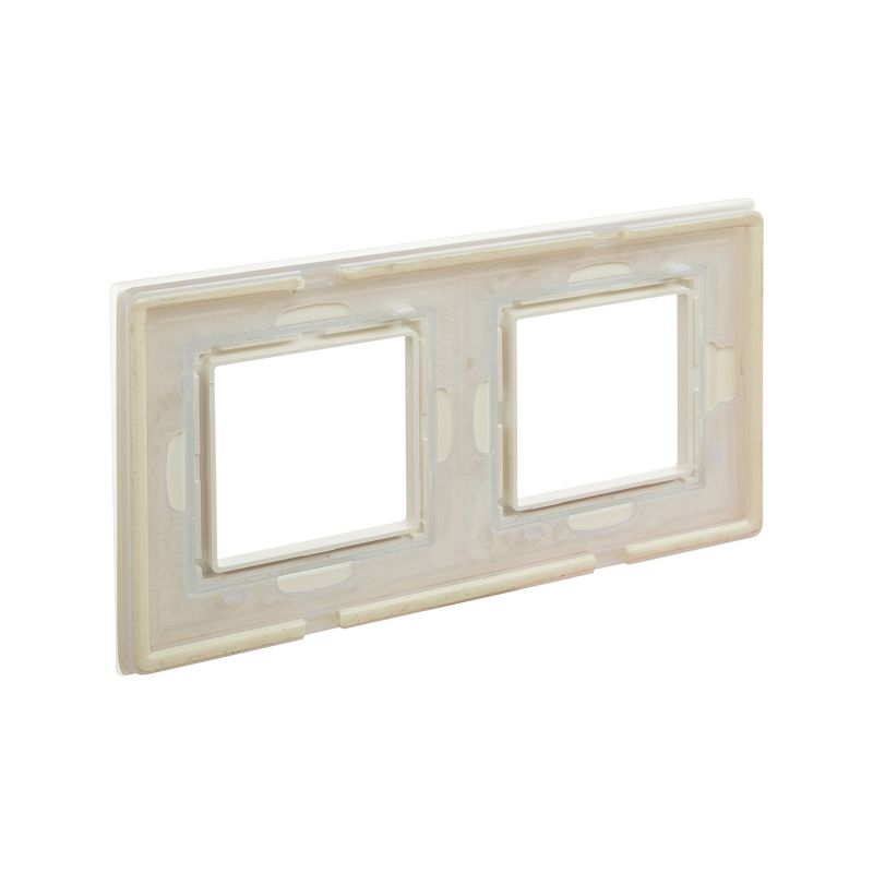  Рамка 2-м 4мод. Avanti натуральн. стекло свет. зел. DKC 4406824 фото в каталоге от BTSprom.by