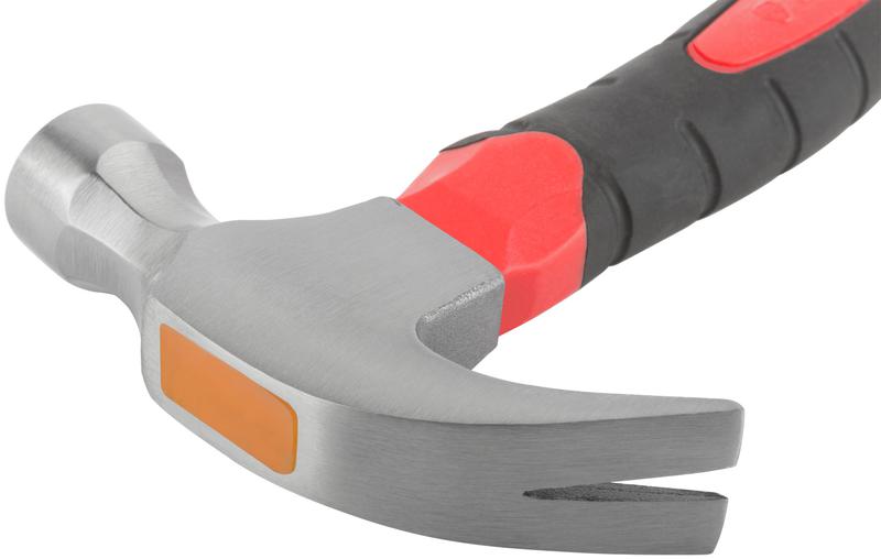  Молоток-гвоздодер укороченный 25мм 225г фибергласовая обрезиненная ручка КУРС 44765 фото в каталоге от BTSprom.by