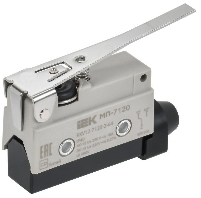 микропереключатель концевой мп-7120 ip40 рычаг iek kkv12-7120-2-64 от BTSprom.by