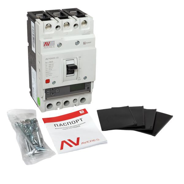  Выключатель автоматический 160А 100кА AV POWER-1/3 ETU6.0 AVERES EKF mccb-13-160H-6.0-av фото в каталоге от BTSprom.by