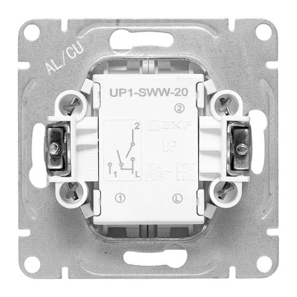  Выключатель 2-кл. СП Эпика механизм бел. EKF UP1-SWW-20 фото в каталоге от BTSprom.by