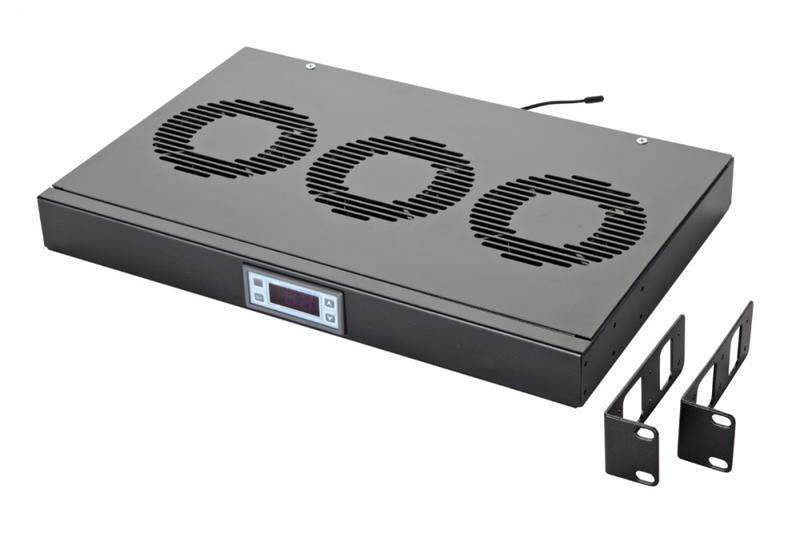 панель вентиляторная 19дюйм 1u 3 вентилятора с контроллером eurolan 60a-91-10-30bl от BTSprom.by