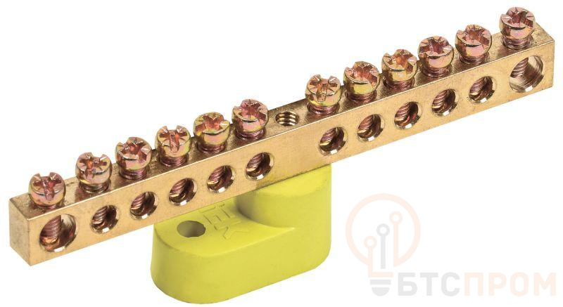 Шина PE "земля" ШНИ-6х9-12-У1-Ж на одном угловом изоляторе IEK YNN10-69-12C1-K05 фото в каталоге от BTSprom.by  Шина PE "земля" ШНИ-6х9-12-У1-Ж на одном угловом изоляторе IEK YNN10-69-12C1-K05 фото в каталоге от BTSprom.by