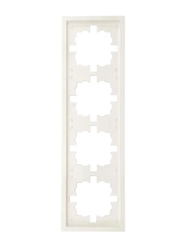 рамка 4-мест. горизонт. zima слон. кость lezard 704-9000-149 от BTSprom.by