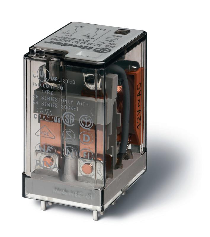 реле миниатюрное универсальное электромеханич. монтаж на печатную плату 2co 10а agni 230в ac rti опции: нет finder 551282300000pas от BTSprom.by