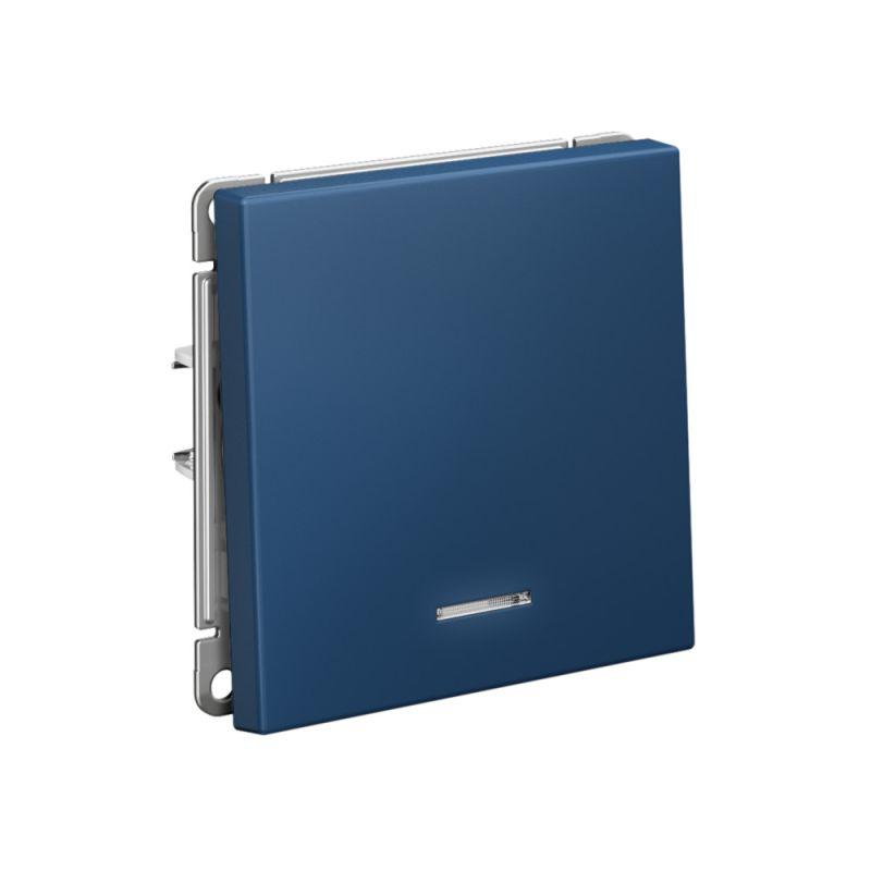  Выключатель 1-кл. ArtGallery 10AX с подсветкой быстрозажим. клем. механизм аквамарин SE GAL001113S фото в каталоге от BTSprom.by