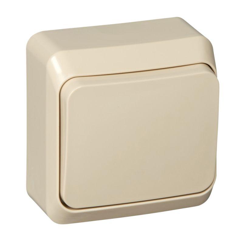 выключатель 1-кл. оп этюд 10а ip20 крем. se ba10-001k от BTSprom.by