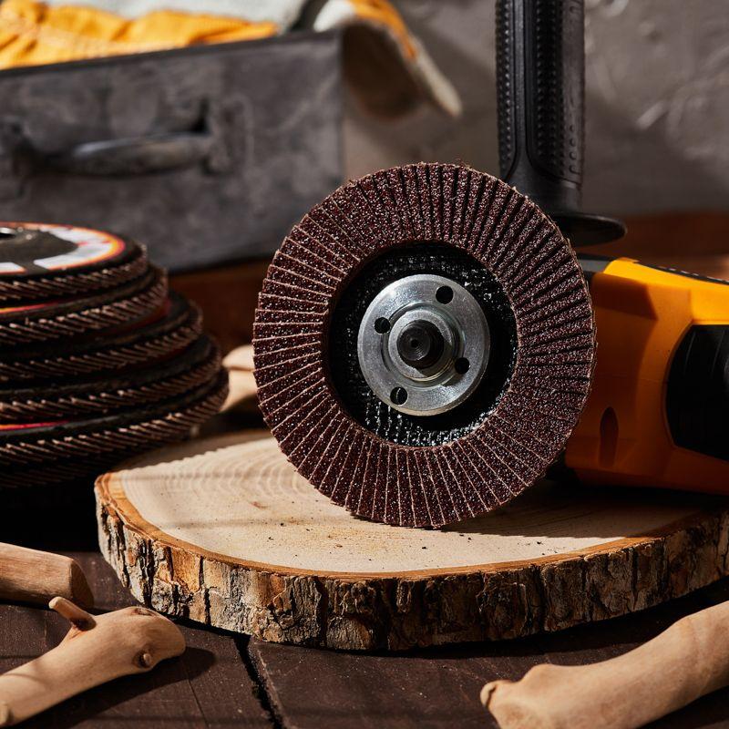  Круг лепестковый торцевой P60 115х22.2мм Kranz KR-90-0006 фото в каталоге от BTSprom.by