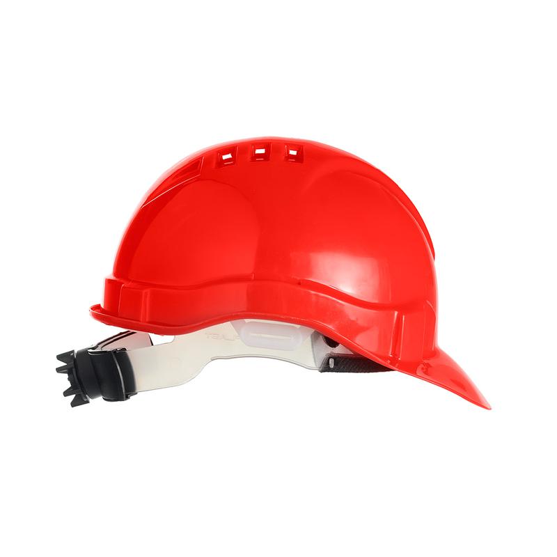  Каска Европа текстиль храповик красн. ЕЛАНПЛАСТ КАС102-К фото в каталоге от BTSprom.by