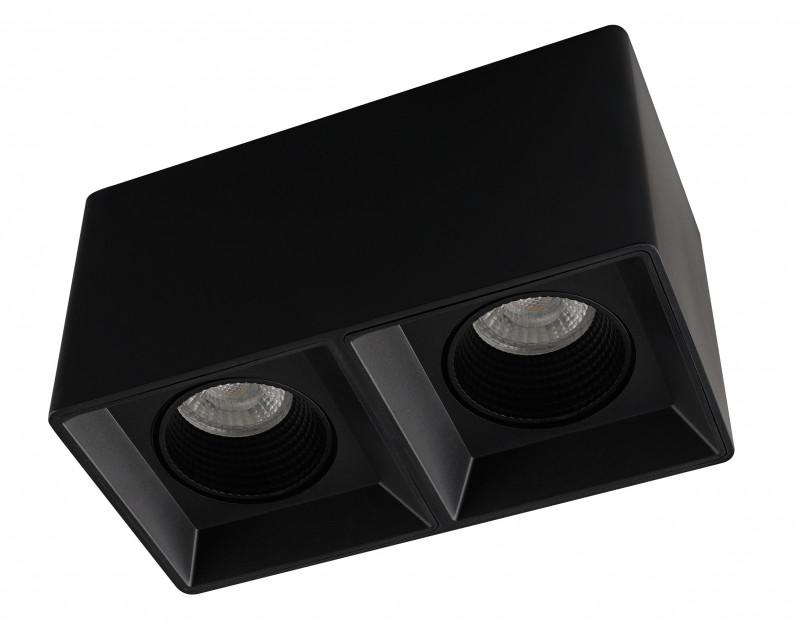 светильник накладной ip20 10вт gu5.3 led черн./черн. пластик denkirs dk3085-bk от BTSprom.by