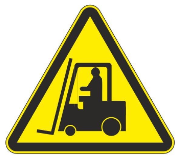 знак w 07 "внимание. автопогрузчик" 200х200мм пленка самоклеящаяся ekf an-w-07 от BTSprom.by