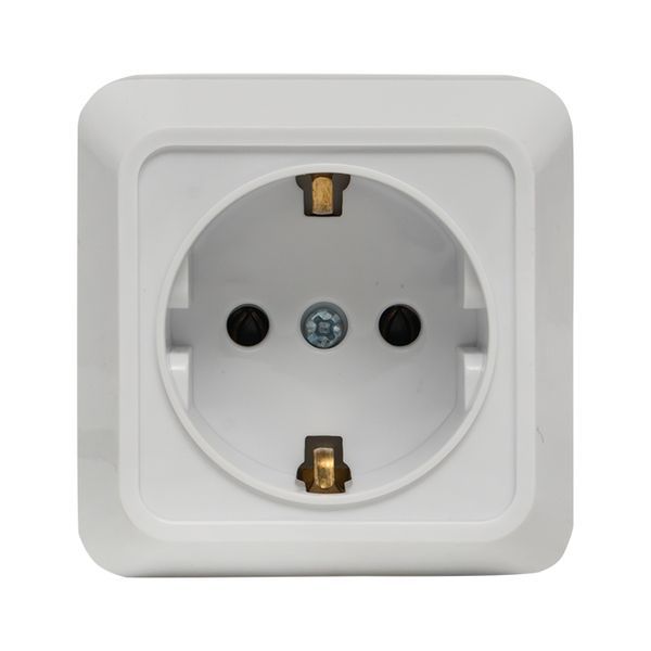  Розетка 1-м ОП Рим 16А IP20 с заземл. бел. EKF ENR16-028-10 фото в каталоге от BTSprom.by