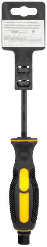  Отверткa ударная сталь S2 шестигран. жало боек под ключ прорезиненная ручка профи 6х100мм SL FIT 55636 фото в каталоге от BTSprom.by