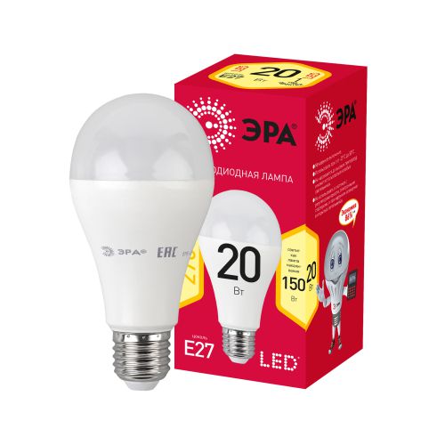 Лампа светодиодная RED LINE LED A65-20W-827-E27 R 20Вт A65 груша 2700К тепл. бел. E27 Эра Б0050687 фото в каталоге от BTSprom.by