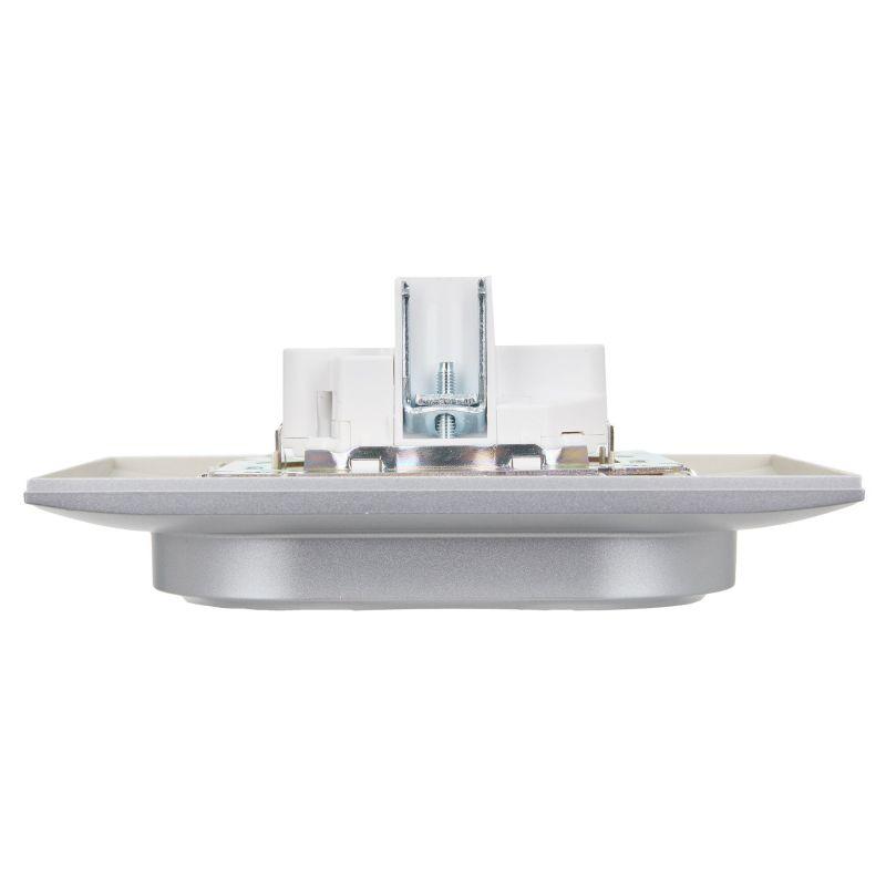  Розетка 2-м SKANDY 16А с заземл. без защ. шторок в сборе SK-R08S серебр. IEK SK-R21-16-K23-F фото в каталоге от BTSprom.by