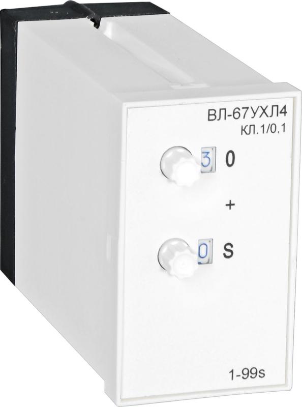 реле времени вл-67 ухл4 24в 0.1-9.9мин задержка на откл. ток контактов исполнит. реле 4а 1но+1нз реле и автоматика a8011-76912301 от BTSprom.by