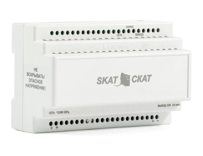 источник бесперебойного питания skat-12dc-1.0 l li-ion акб 5200ма.ч 7.4в 12в 1а бастион 595 от BTSprom.by