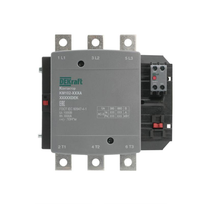 контактор 265а 110в ас ас3 ас4 1но+1нз км-102 dekraft 21960dek от BTSprom.by