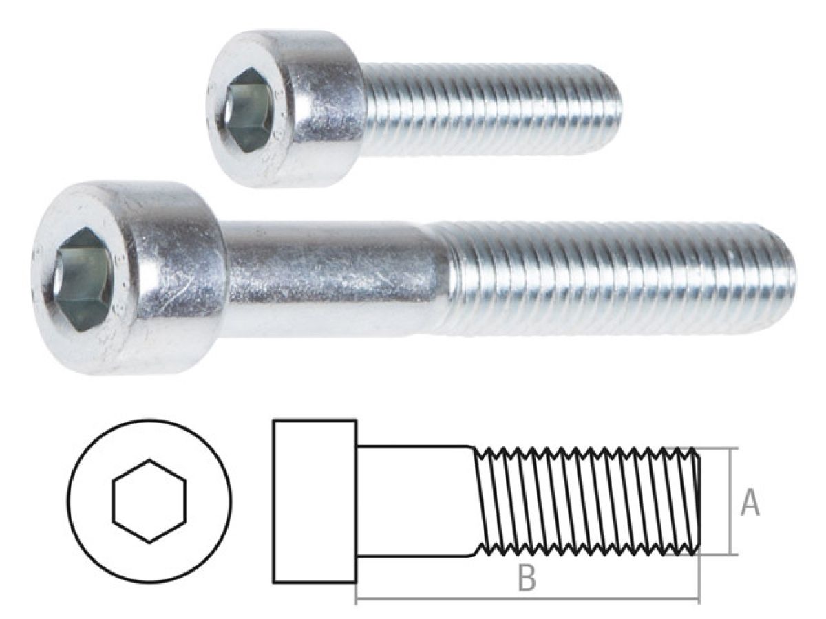 винт м12х100 мм с внутр. шестигр., цинк, кл.пр. 8.8, din 912 (5 кг) starfix smv1-37804-5 от BTSprom.by