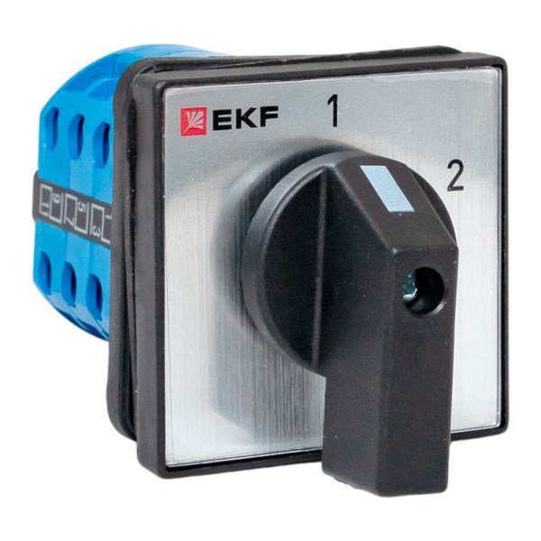 переключатель кулачковый пк-1-53 3п 10а "1-2" ip65 ekf pk-1-53-10-65 от BTSprom.by