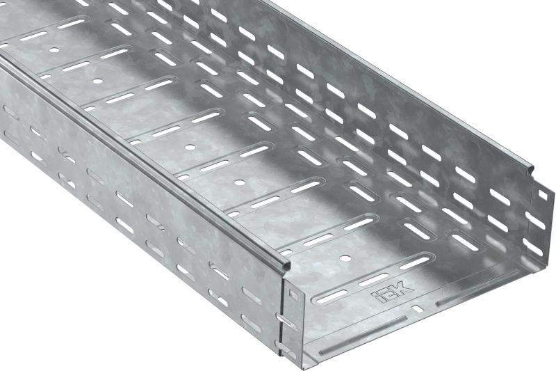 Лоток листовой перфорир. 200х100 L2000 сталь 0.8мм HDZ IEK CLP10-100-200-2-M-HDZ от BTSprom.by