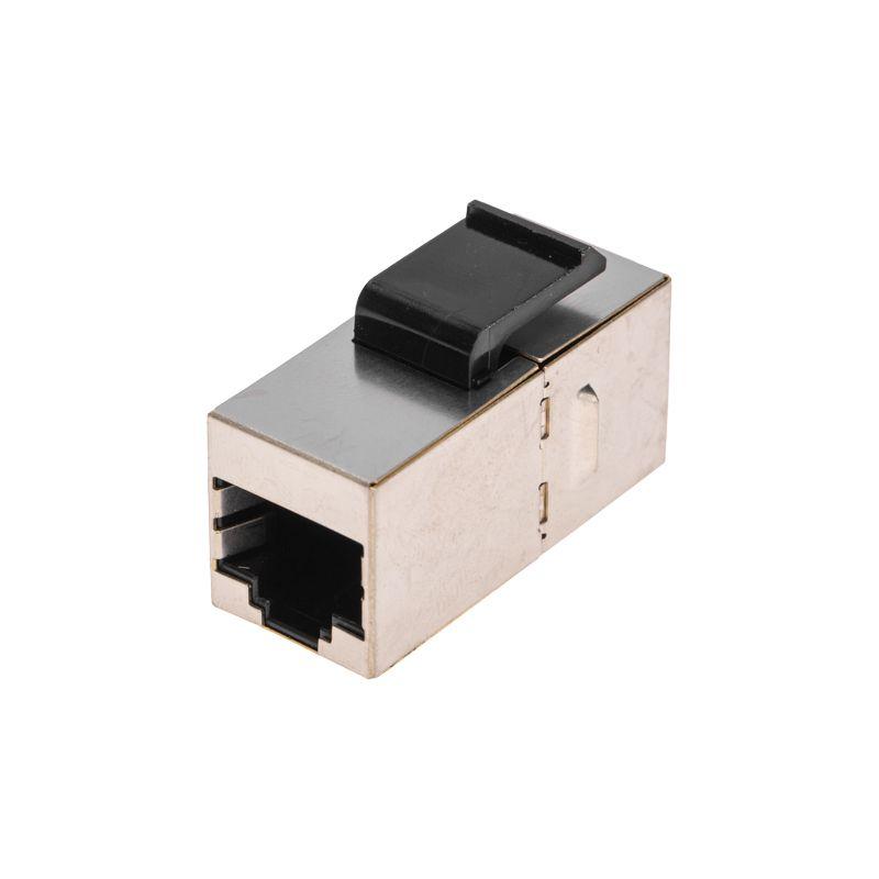  Адаптер проходной Keystone Jack RJ-45(8P8C) FTP кат.5E PRO Rexant 02-0102 фото в каталоге от BTSprom.by