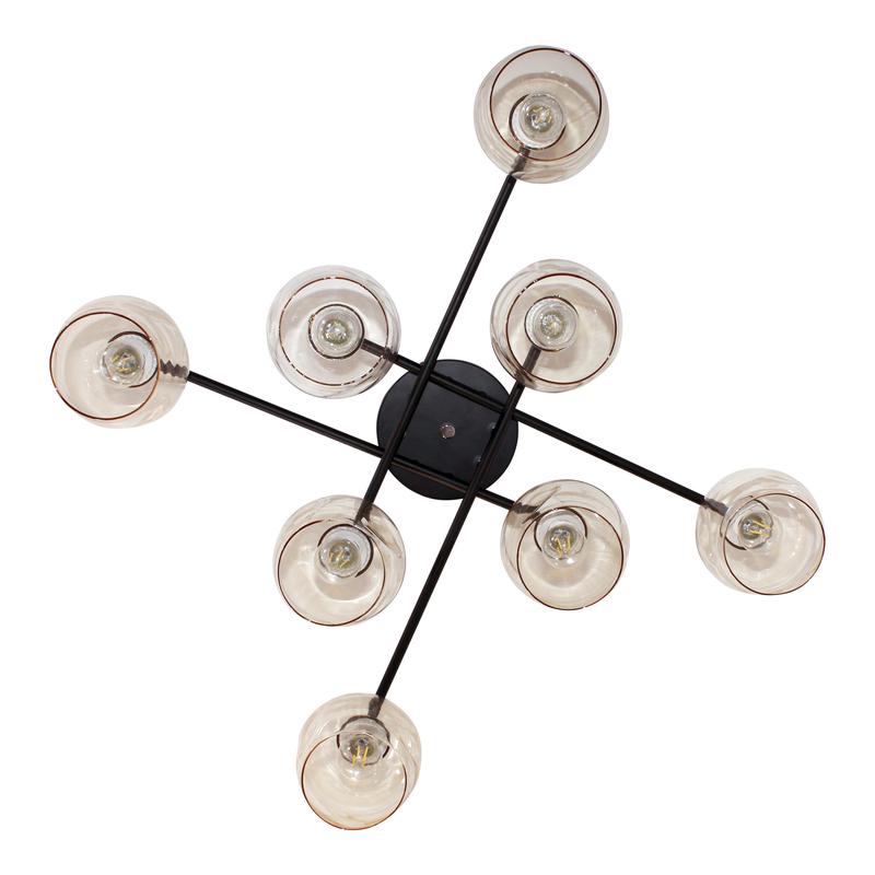  Светильник 11271В-4/8 (Плафон 8268) НПБ 01-8х60-109 Е27 ИУ черн. Элетех 1005404861 фото в каталоге от BTSprom.by