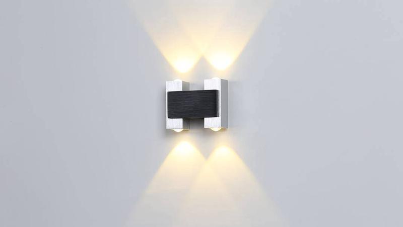 бра двухстороннее tip f gw-8211-12-sl-ww 12вт 3000к ip20 серебр. designled 00-00002080 от BTSprom.by