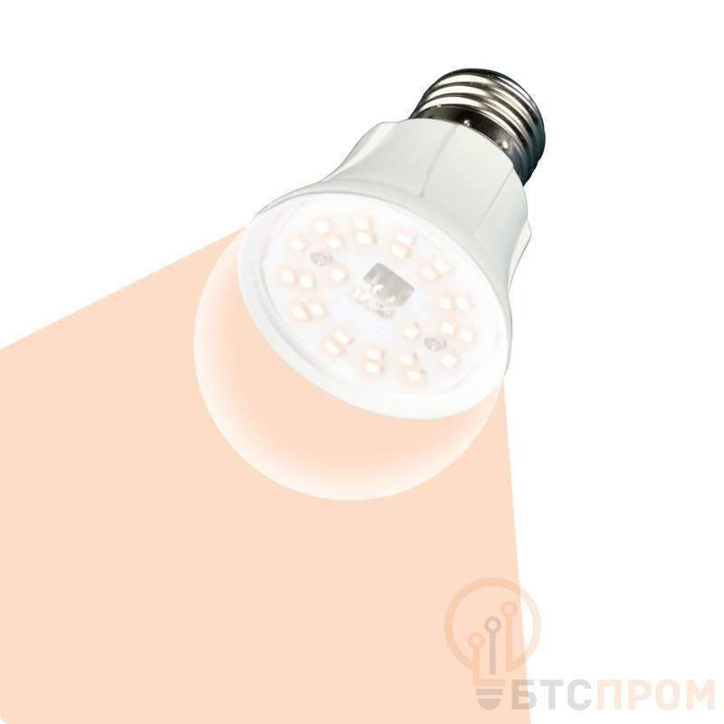 лампа светодиодная led-a60-10w/spfr/e27/cl plp01wh 10вт a60 грушевидная прозрачная для растений (упак. картон) uniel ul-00001820 от BTSprom.by