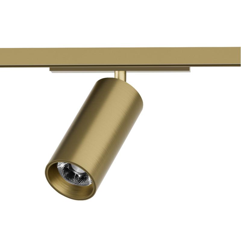 светильник трековый shine spot 10вт 3000к ip20 48в dc 45х100 ra90 со светодиодом алюм. сатинированная латунь denkirs 764332 от BTSprom.by