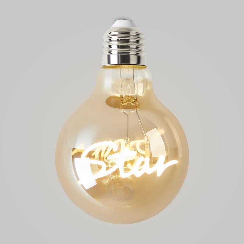 Лампа светодиодная филаментная Loft 271 G80 3Вт 2400К E27 Voltega 8583 фото в каталоге от BTSprom.by