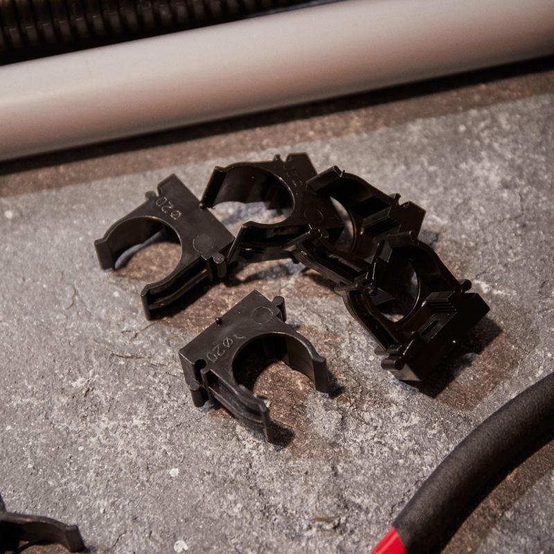  Держатель для труб (клипса) d20мм для монтажн. пистолета черн. Rexant 28-0420-2 фото в каталоге от BTSprom.by