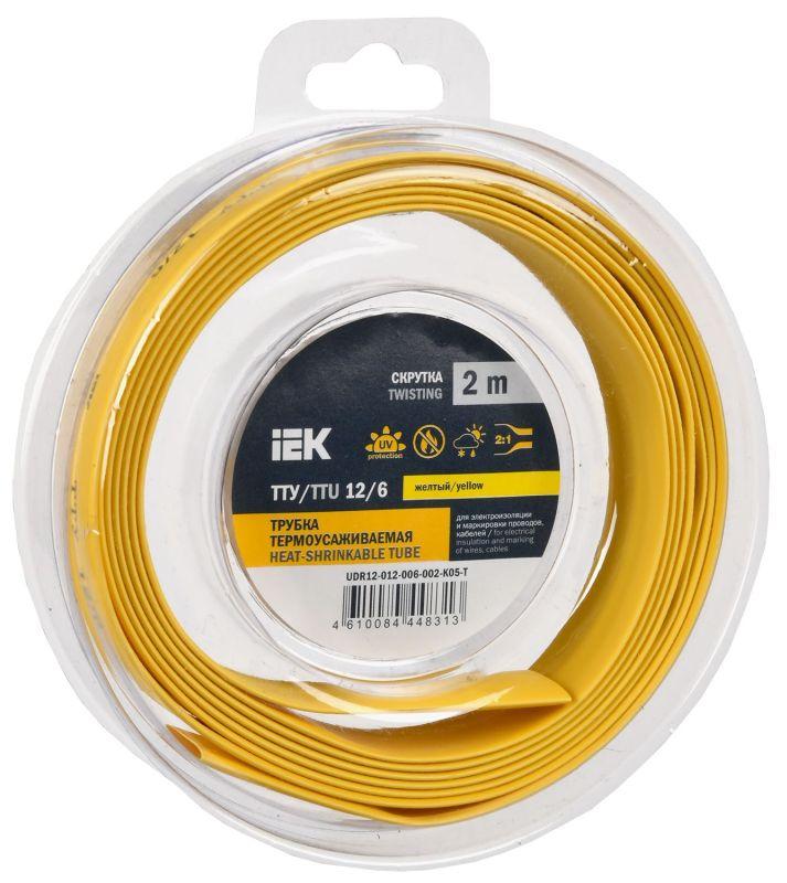 трубка термоусадочная тту нг-ls 12/6 желт. (уп.2м) iek udr12-012-006-002-k05-t от BTSprom.by
