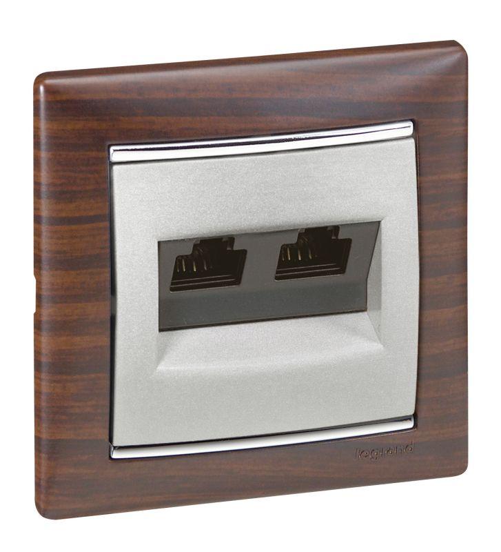  Рамка 1-м Valena темн. дерево/сереб. Leg 770371 фото в каталоге от BTSprom.by