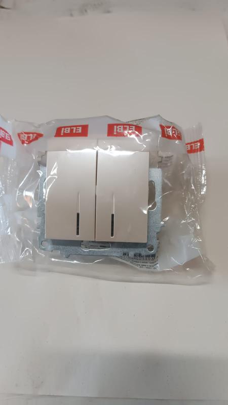 выключатель 2-кл. сп zena 10а ip20 с led-подсветкой механизм жемчуж. abb 609-012500-203 от BTSprom.by