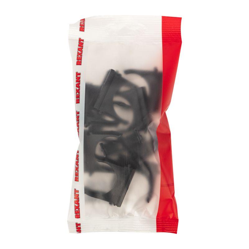  Держатель для труб (клипса) d32мм черн. (уп.10шт) Rexant 28-0132-5 фото в каталоге от BTSprom.by