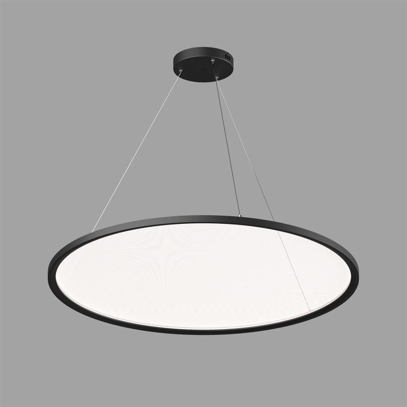 светильник veil подвесной горизонтальный со светодиодом h900 d1000 220в 96вт 3000-6000к ip20 черн. алюм. denkirs dk6620-bk от BTSprom.by