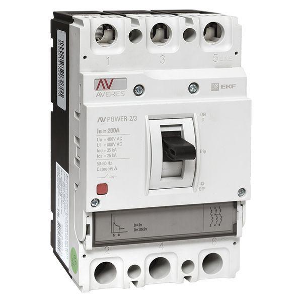 выключатель автоматический 3п 200а 35ка av power-2/3 tr averes ekf mccb-23-200-tr-av от BTSprom.by