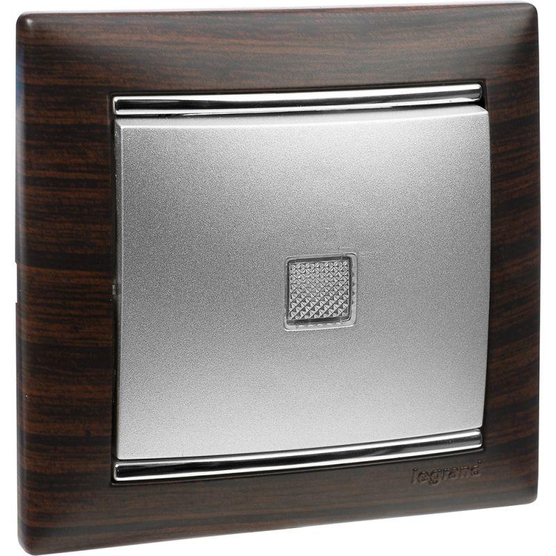  Рамка 1-м Valena темн. дерево/сереб. Leg 770371 фото в каталоге от BTSprom.by