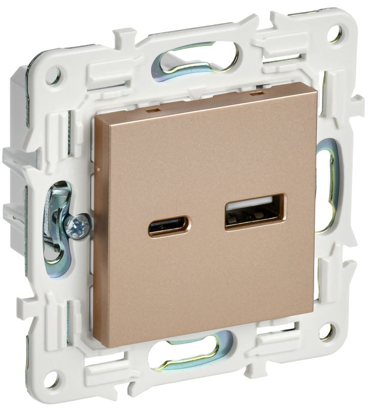 розетка usb a+c 18вт skandy sk-r13sa песочн. iek sk-u22-018-k98 от BTSprom.by