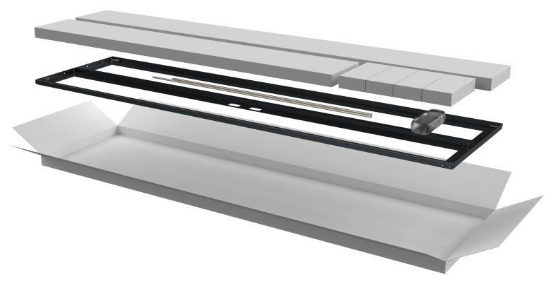 дверь двустворчатая для шкафа linea n 42u 600мм перфорир. черн. itk ln05-42u6x-d2p от BTSprom.by