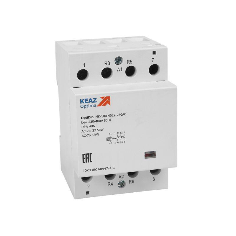 контактор модульный optidin mk-100-4022-24ac кэаз 321214 от BTSprom.by