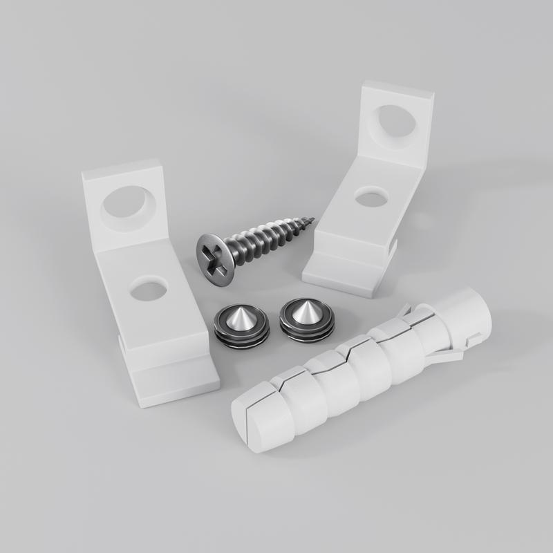  Комплект креплений для профиля с боковым свечением (уп.2шт) Maytoni ALM-3535R-1MT фото в каталоге от BTSprom.by