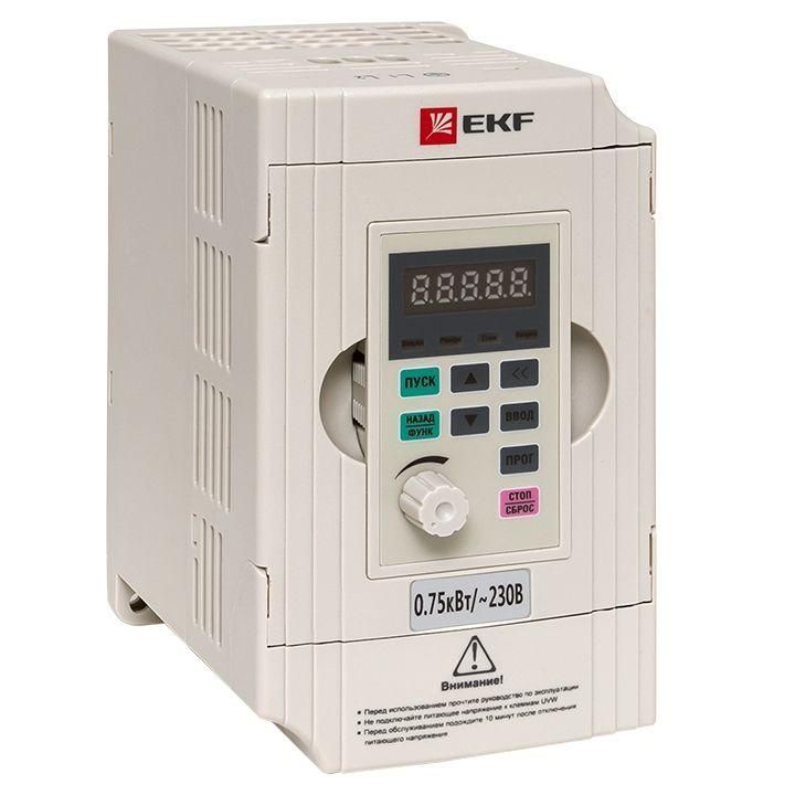 преобразователь частоты 0.75/1.5квт 1х230в vector-100 proxima ekf vt100-0r7-1b от BTSprom.by